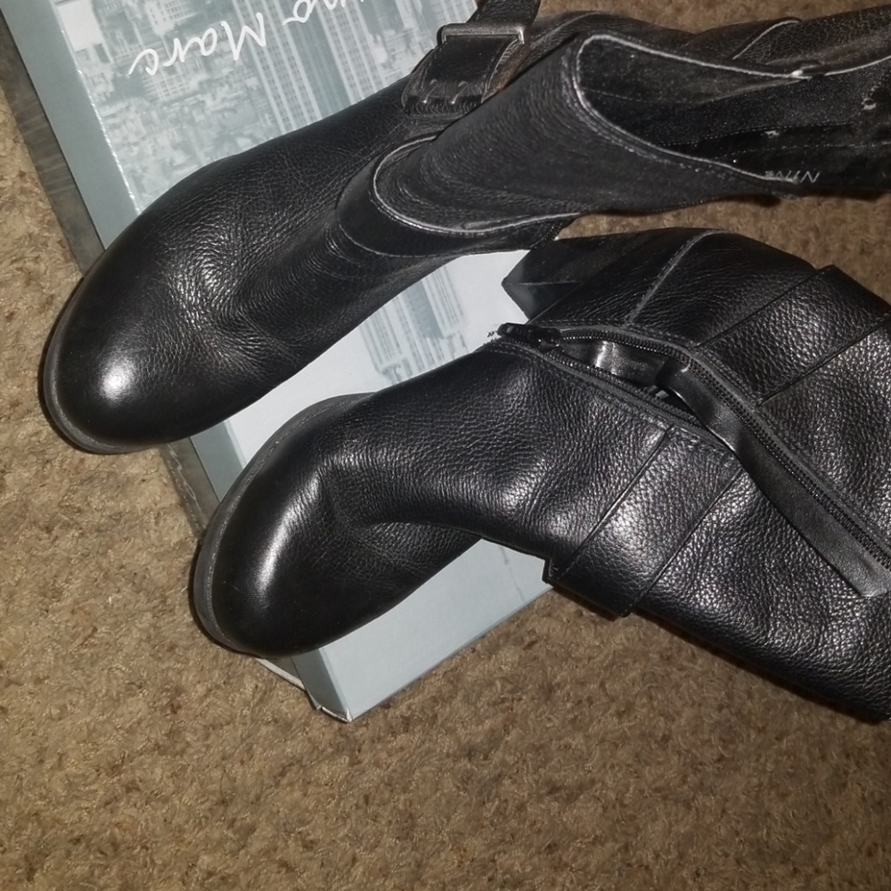 Leather boots